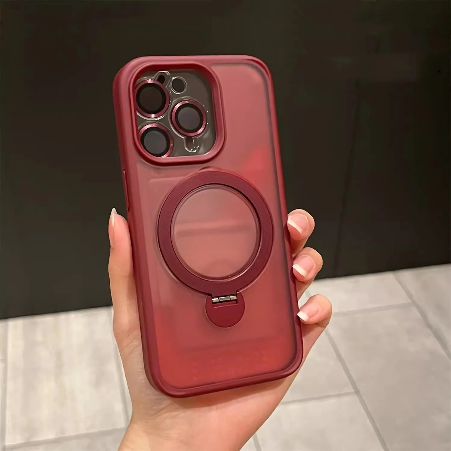 Funda para teléfono con soporte de 6