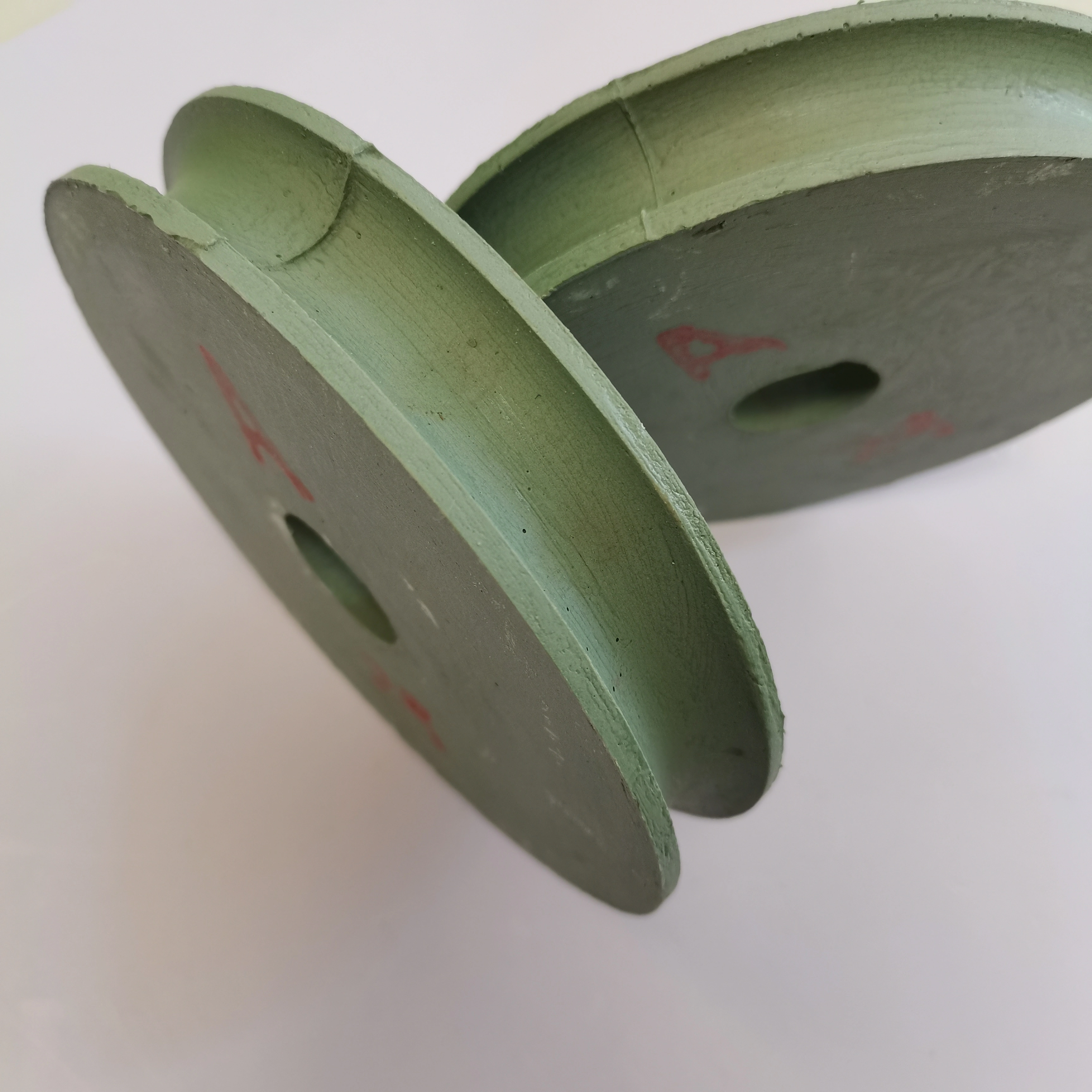 JohnsonTools Full Bullnose Resin Diamond Edge Abrasive Stone Profile Grinding Wheels for Granite 1