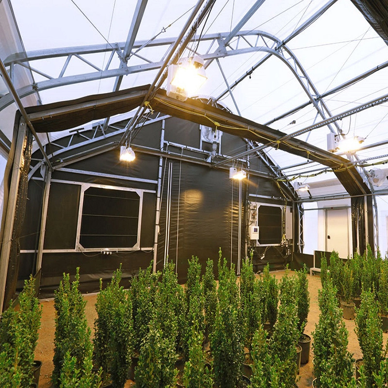 Single span Auto dep blackout greenhouse 1