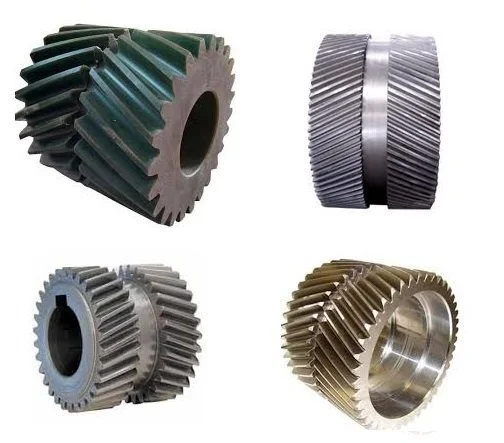 Brass Cylindrical Double Helical Gear, Double Gear Wheel 1
