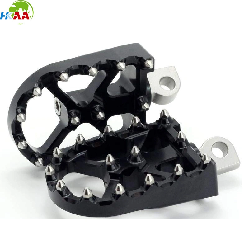 CNC Machined 6061-T6 Aluminum Raw Finish HD Motorcycle Platform Foot Pegs 1