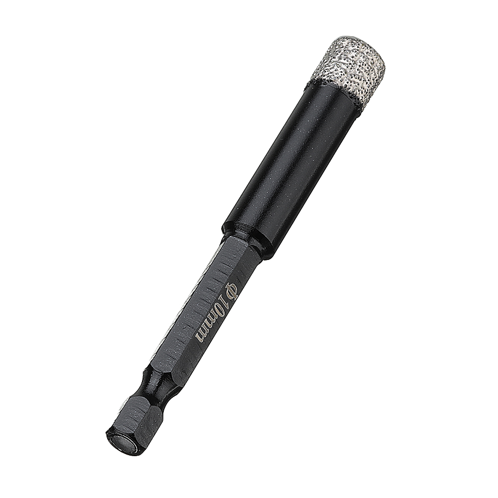 Johnson Tools Jeu de trépans de perçage diamant à tige hexagonale de diamètre 6 à 12 mm pour le perçage de noyaux de carreaux de porcelaine de verre 5