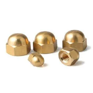 Brass/Bronze Precision Machined Flare Cap Acorn Nut 1