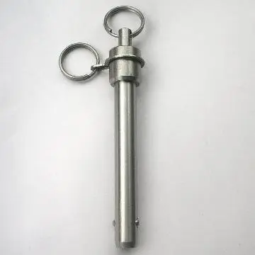 Galvanized Steel Trailer Self-Locking Hitch Pin with Ring 1