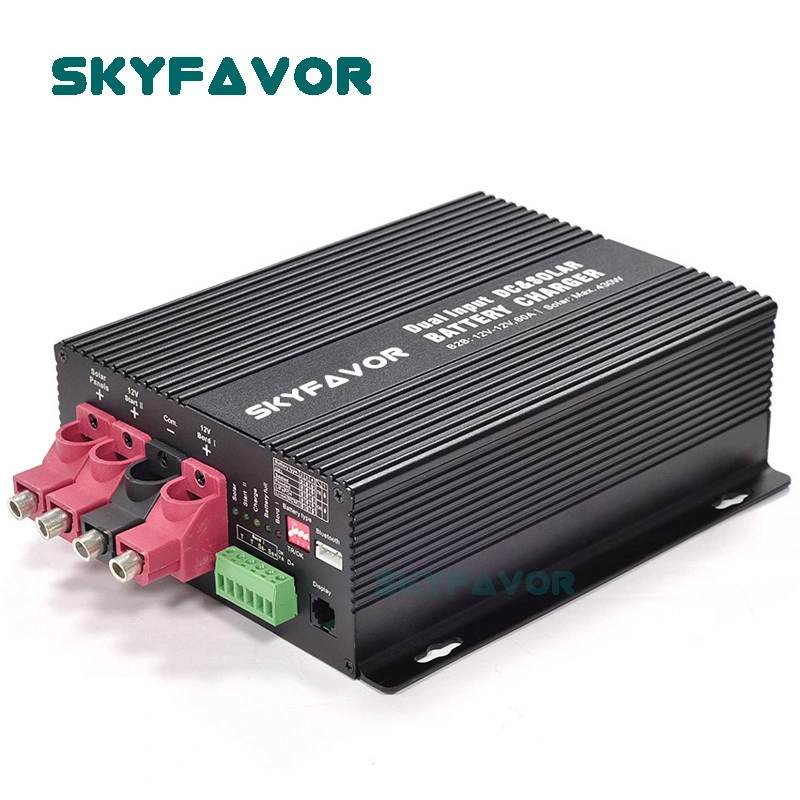 12V 30A DC to DC Dual Input Battery Charger 12V DC และ MPPT เครื่องชาร์จแบตเตอรี่พลังงานแสงอาทิตย์สำหรับ RV เรือ Yacht on-Board Charger 1