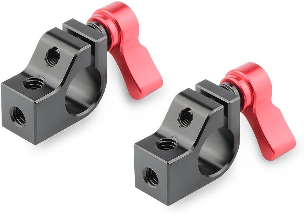 CNC Machining Rail Connector Single Rod Support Clamp with Thread 3