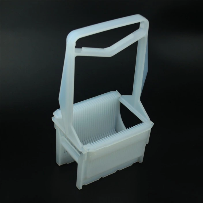 PFA Teflon 4-inch 25-piece Polycrystalline Silicon Cleaning Rack 1