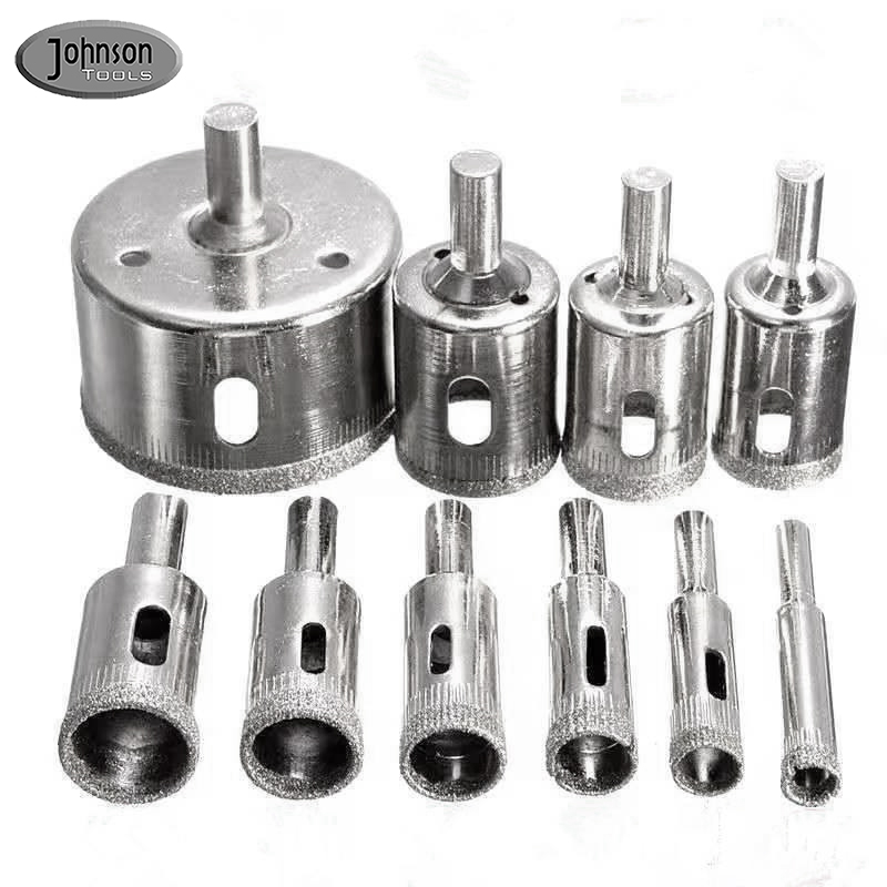 Johnson Tools OD6-50mm Ultimate Glass & Tile Drill Bit Set: Fast & Effortless Hollow Core Drilling for Glass, Ceramics, Porcelain 3