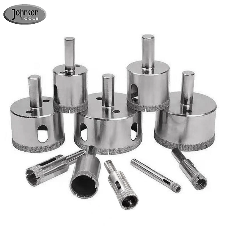 Johnson Tools OD6-50mm Ultimate Glass & Set di punte per trapano per piastrelle: veloce & Foratura a carotaggio senza sforzo per vetro, ceramica, porcellana 1