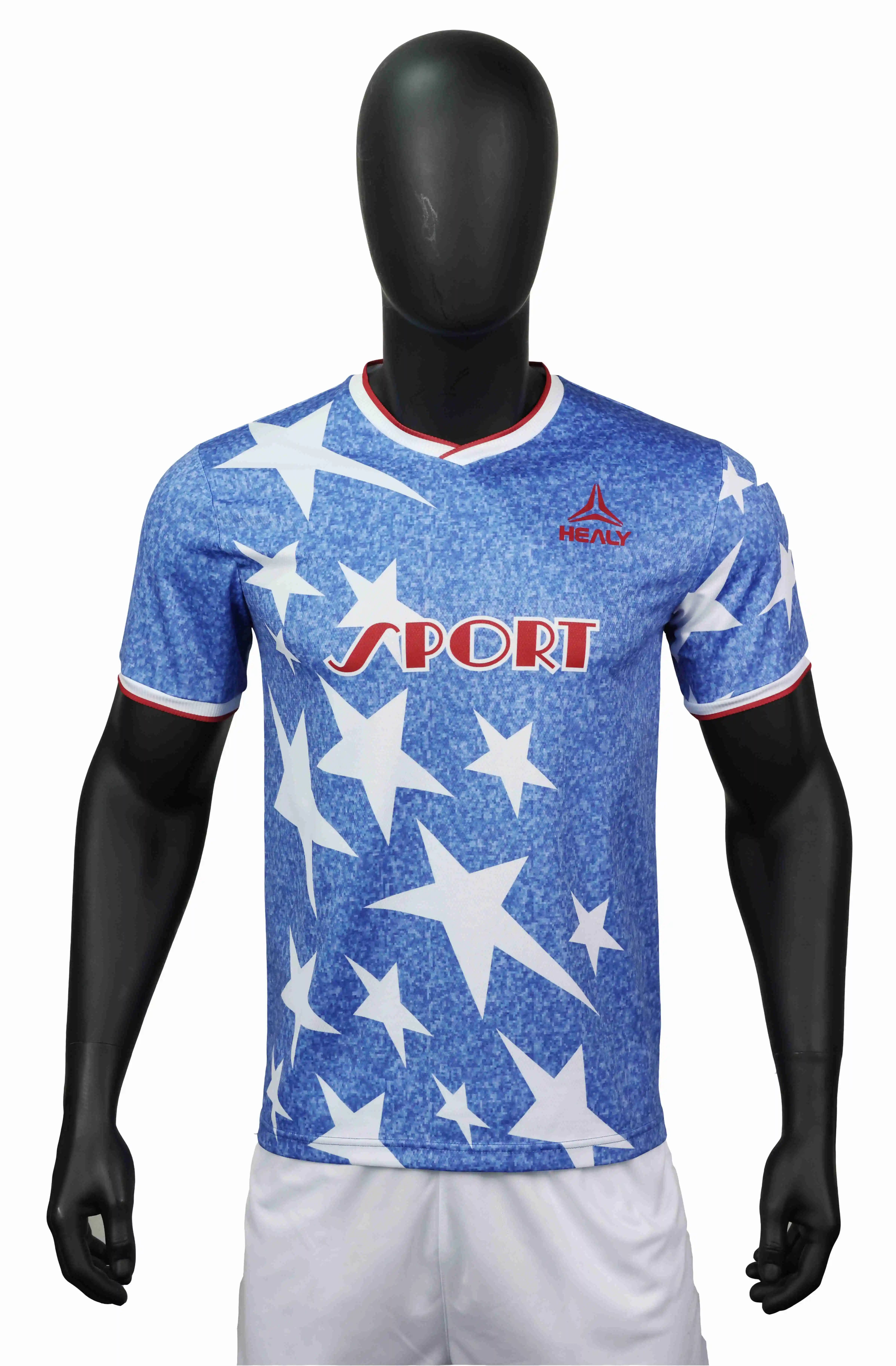 Mashati Mpya ya Mwenendo wa zamani wa zamani wa Kandanda ya Retro V ya Jezi Maalum ya Soka 1