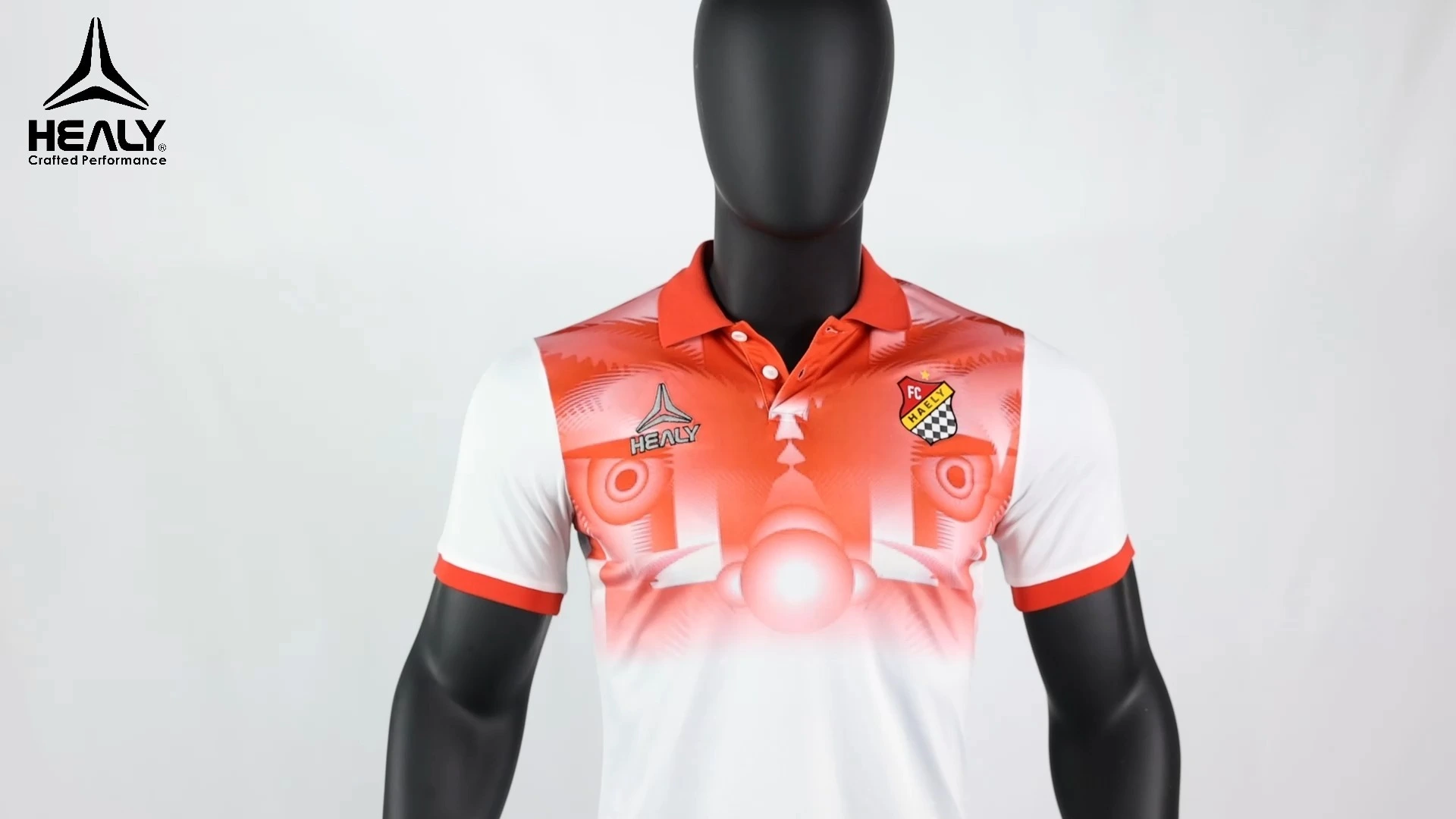 Full Printing Polyester Polo seeti Custom Logo Polo Football Jersey 1