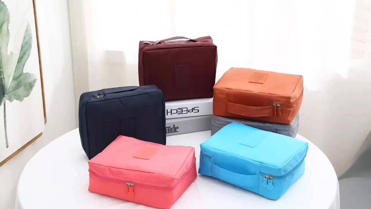 Kantong riasan perjalanan poliester Organizer Tas Kosmetik Perjalanan 1
