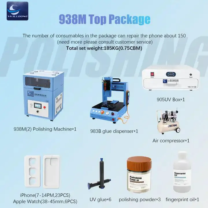 Phone Screen Polishing Machine WillDone Manufacture 6