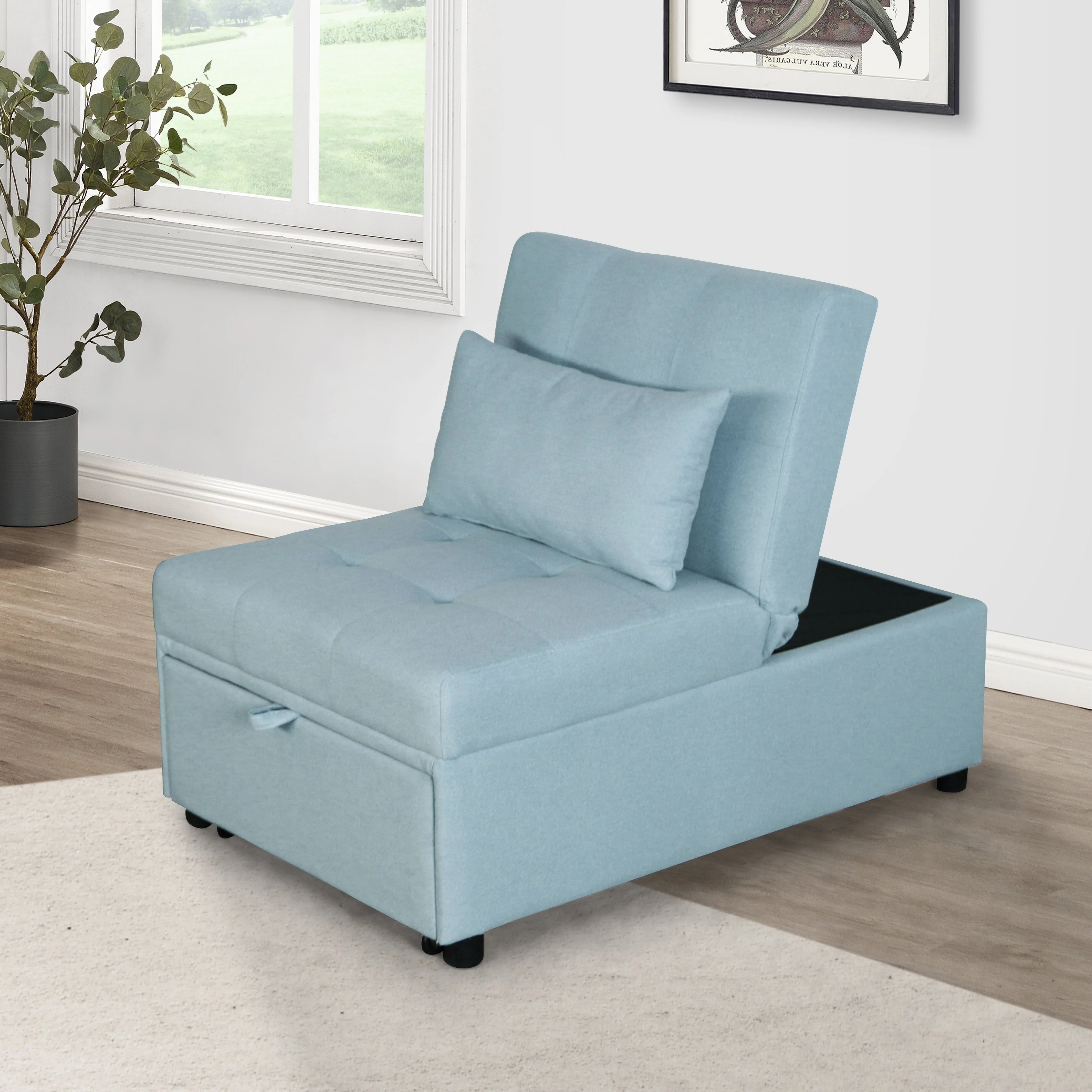 Folding Ottoman Sofa Bed 1