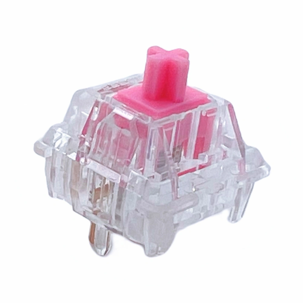 Tecsee Honey Peach Switch POM Linear Stem Metal Pole Switches alang sa Mechanical Game/Office Keyboard 1
