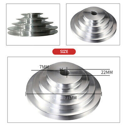 Precision Cnc Machining Multistep Aluminium V-Belt Pulley 4