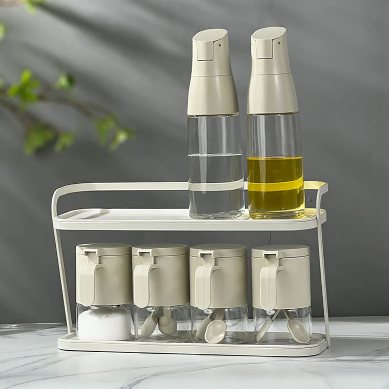 Supports de stockage à 2 niveaux pour assaisonnements de cuisine ZZ12622 1