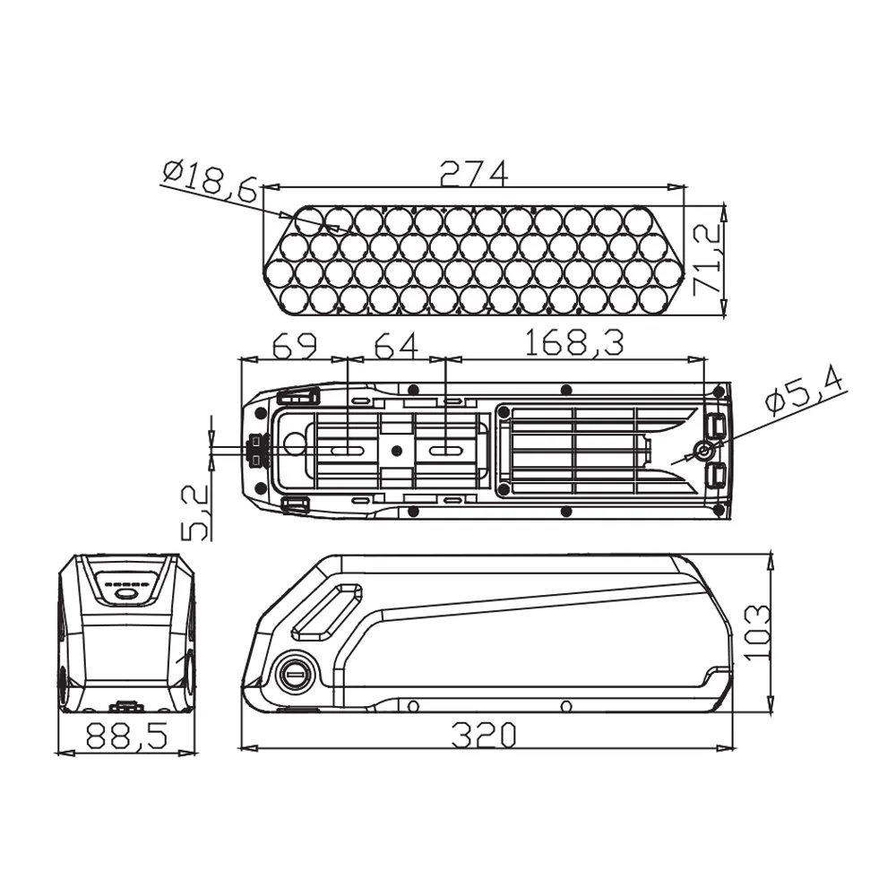 Chamrider Battery Downtube Ebike Battery Manufacturers 2