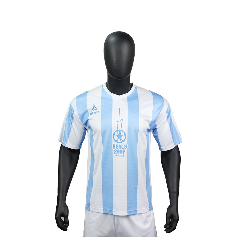 ʻAi ʻAʻi ʻAʻī Blue White Stripe Retro Soccer Jersey Pālu Pīpepa Nui 1