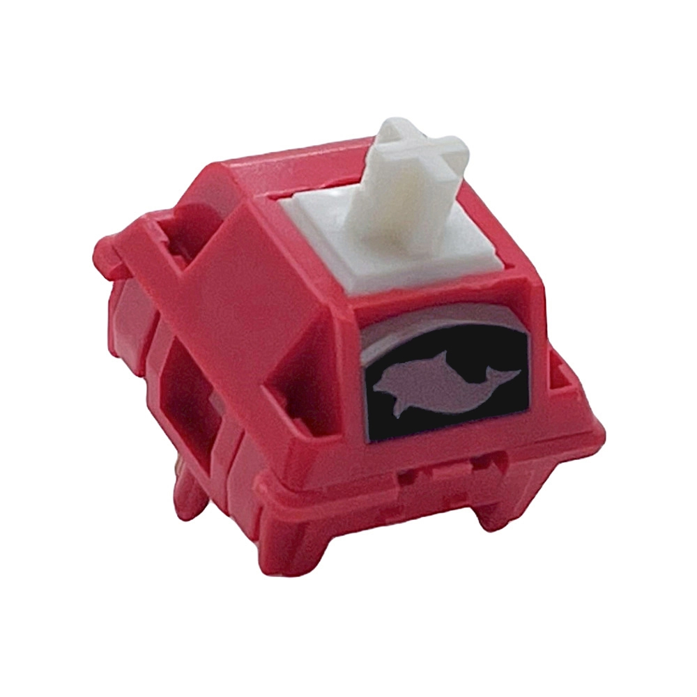 Tecsee Christmas Dolphin Switches 5 pinos SMD RGB POM Linear Stem Switch para teclado mecânico para jogos 1