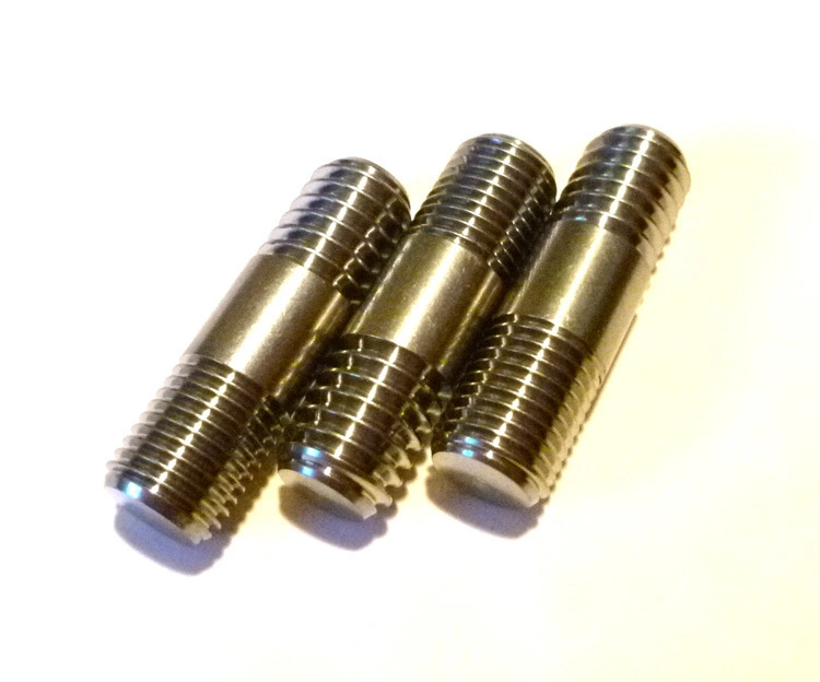 OEM Custom Titanium Alloy Stainless Steel Stud Bolt with Double Thread 1