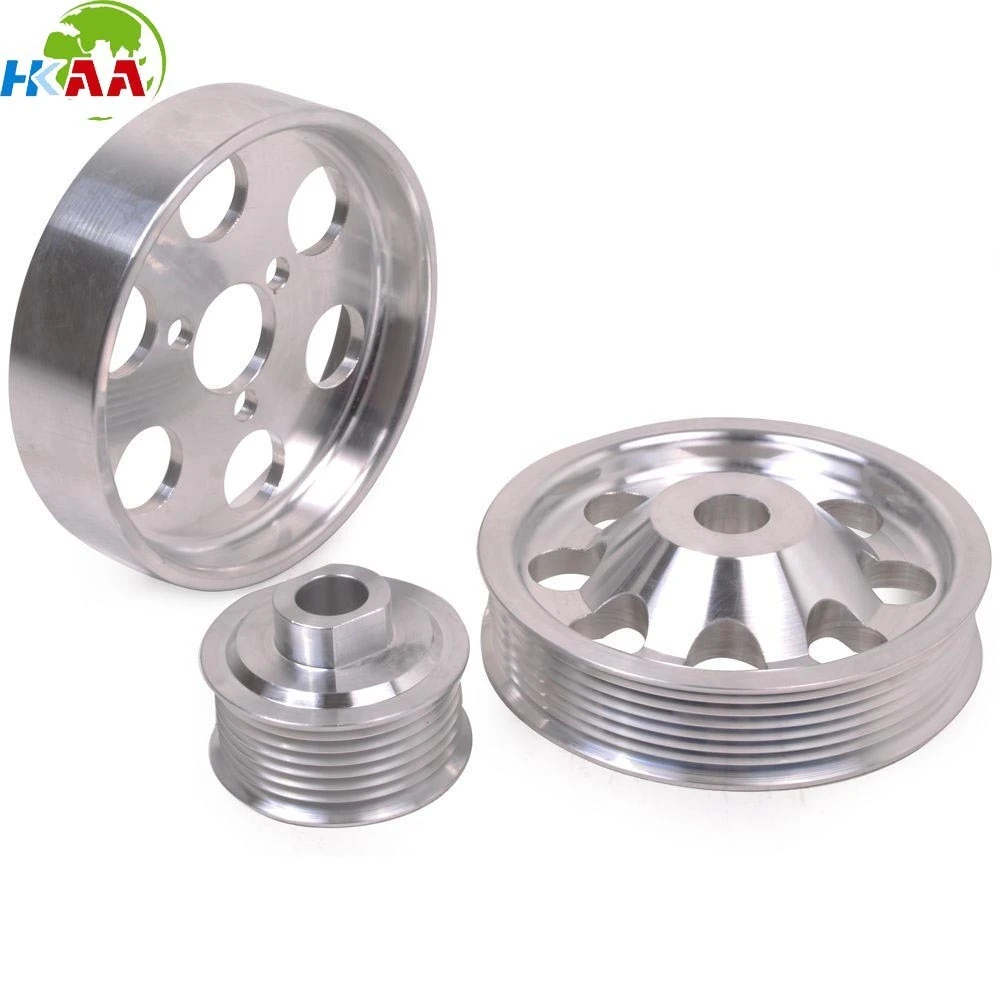 CNC Machining Engine Motor Crankshaft Front Timing Auto Bearing Pulley 1