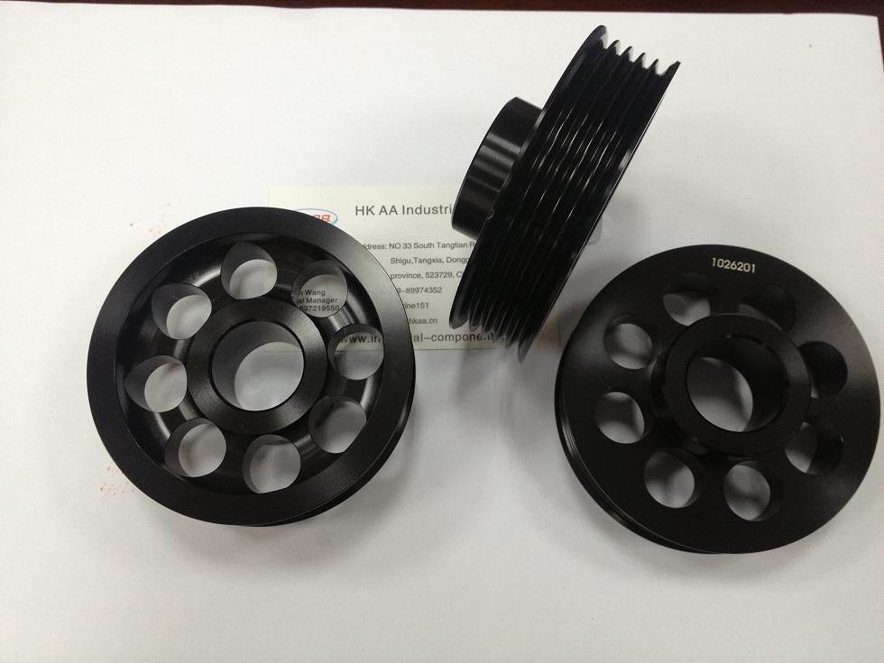 CNC Machining Engine Motor Crankshaft Front Timing Auto Bearing Pulley 4