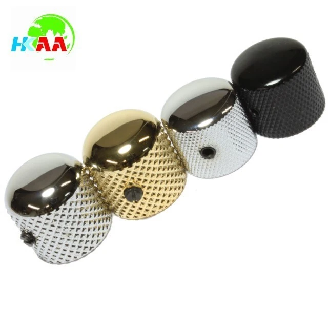 Custom Metal Golden Knurled Guitar Volume Control Knob 1