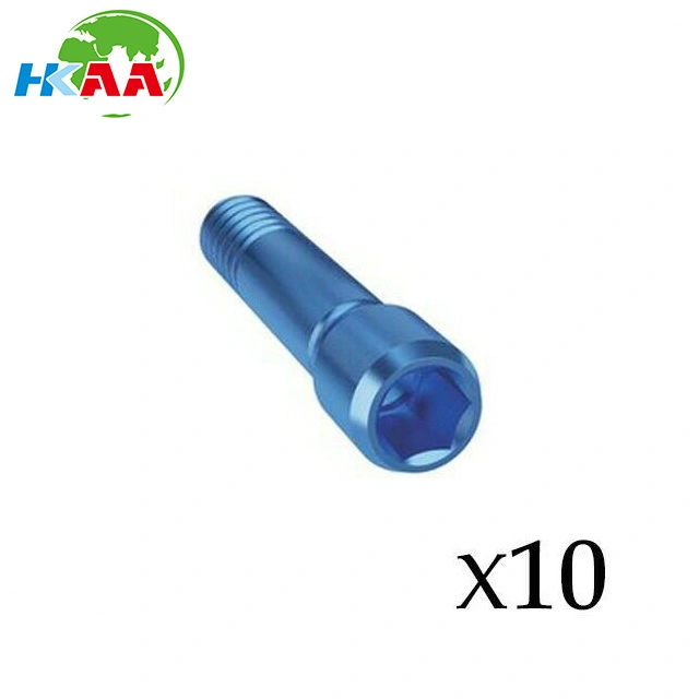 Precision Anodized Titanium Fixation Screw for Dental Implant Abutment 1