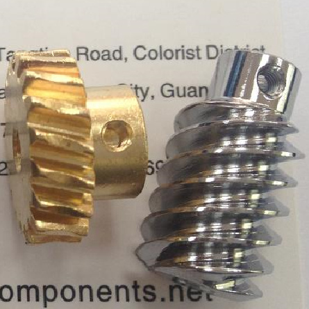 Precision Customized Brass Electric Motor Worm Gear, Brass Gear Worm 2