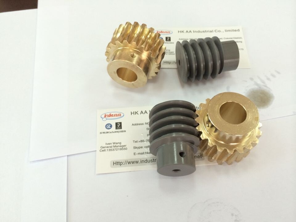 Precision Customized Brass Electric Motor Worm Gear, Brass Gear Worm 5