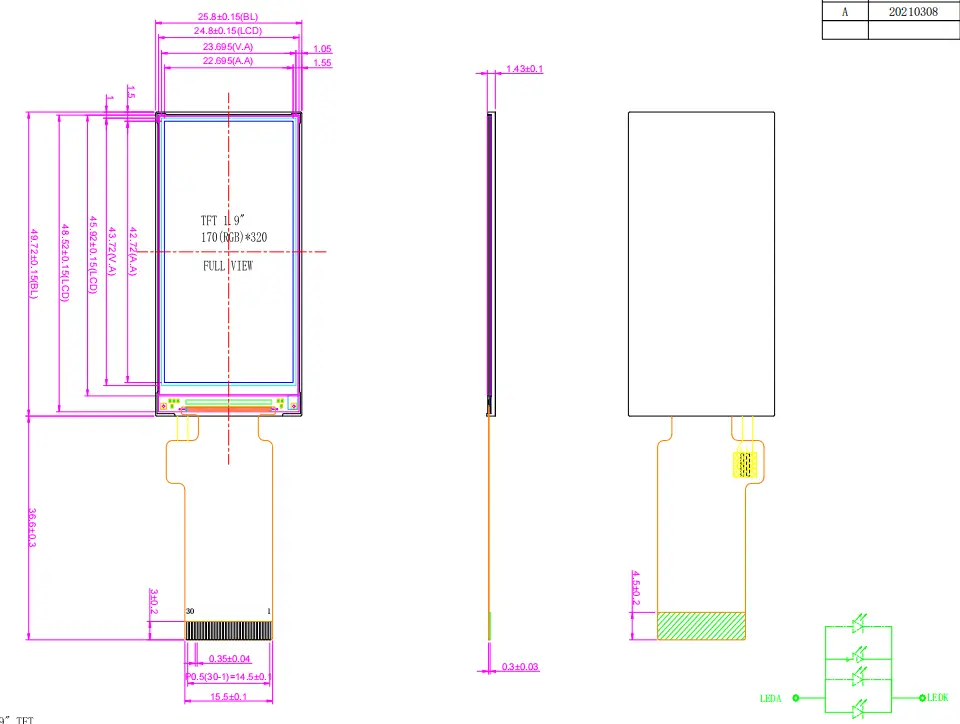 Tft Lcd Panel TOPWIN-1 5