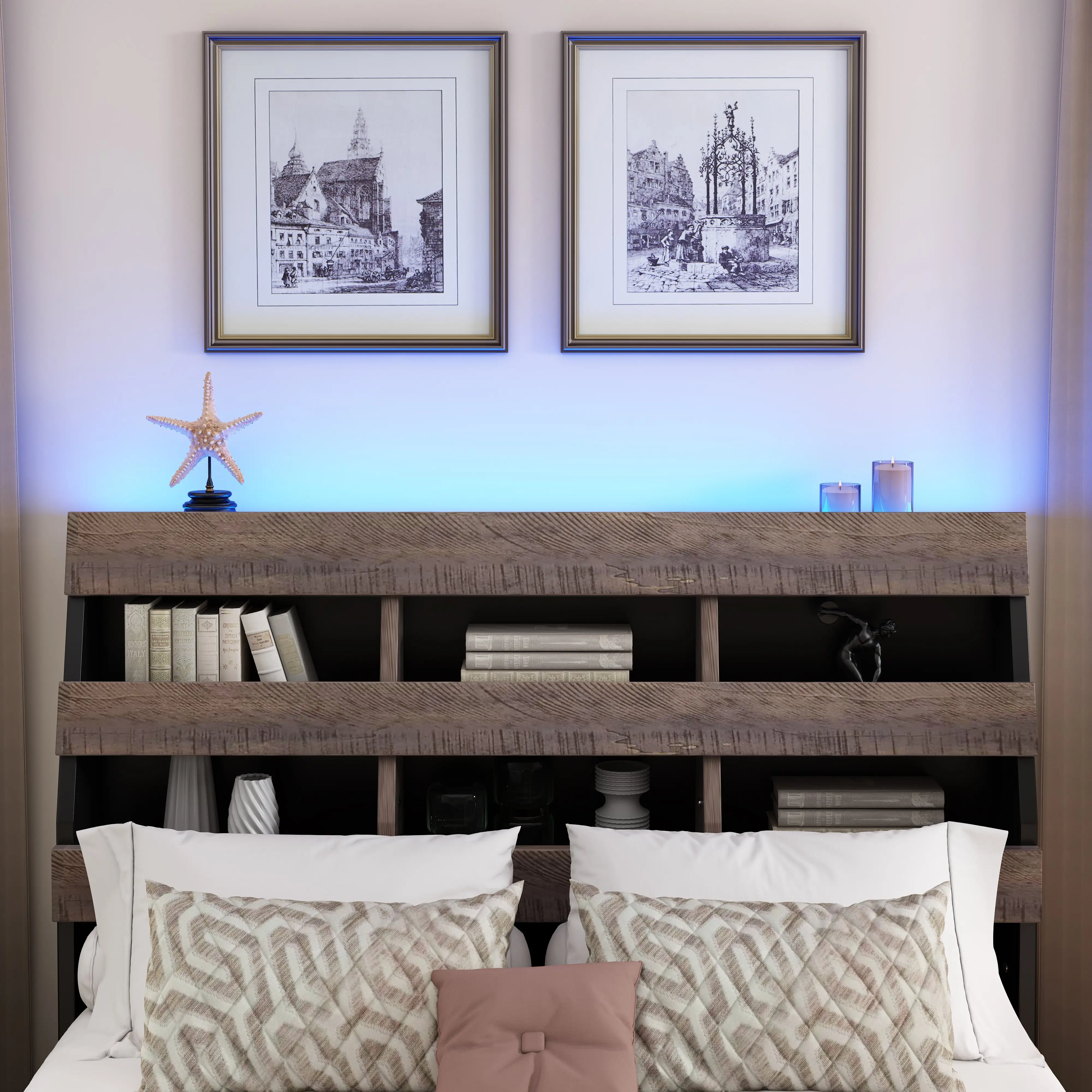 Upholstered Platform Bed Gersto Furniture 2