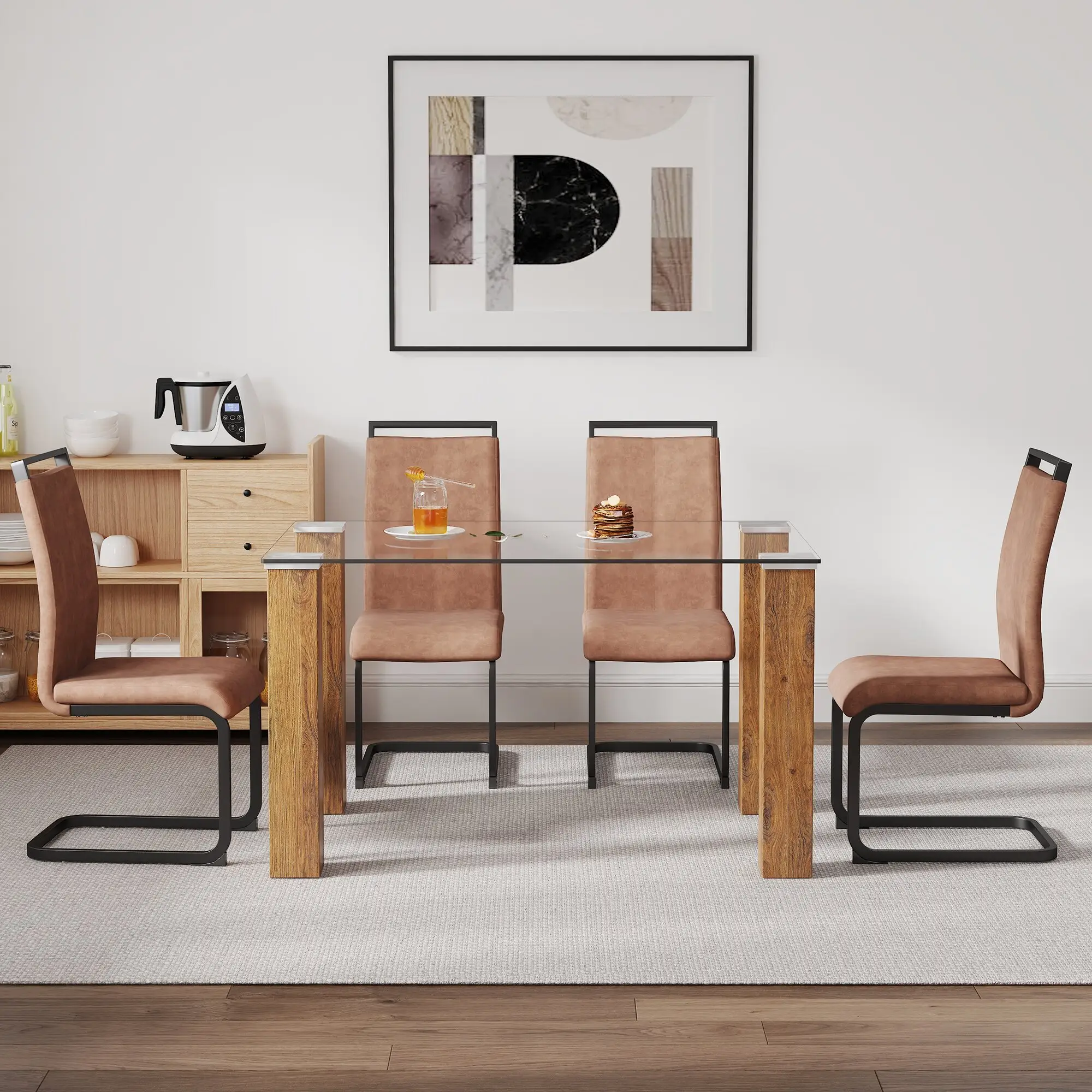 Gersto Furniture Barr Tábla Babhta Gloine tempered 2