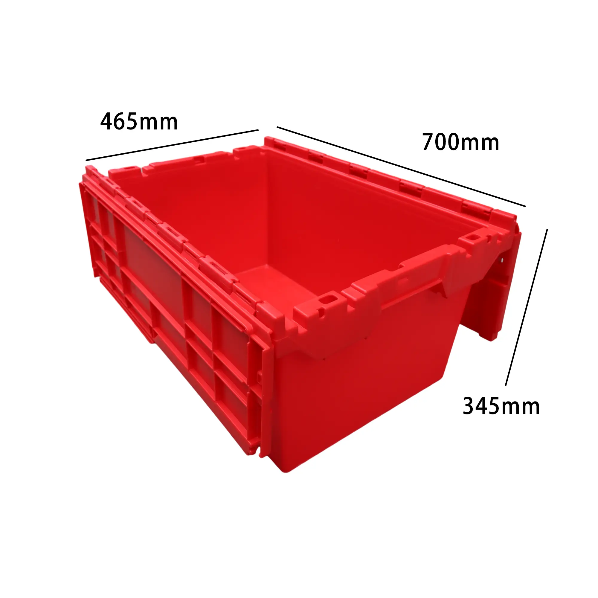 Custom Plastic Storage Box with Attached Lid JOIN-2 7
