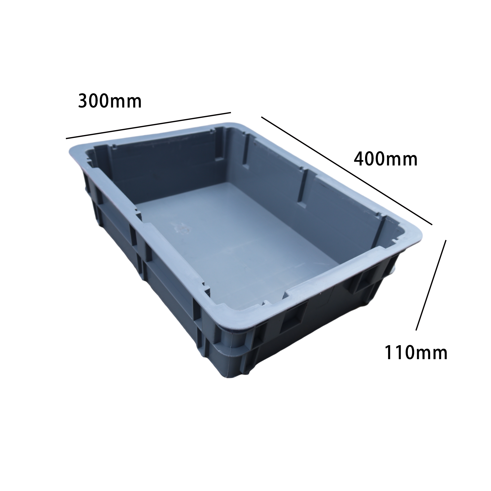 4311 Kualitas Tinggi Stackable Tote File Storage Box Terlampir Tutup Wadah Plastik Moving Storage Box 3