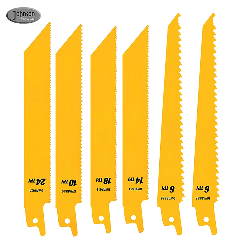 Set di lame per sega alternativa bimetalliche per taglio metallo e legno Johnson Tools per metallo, plastica, legno e cartongesso 1