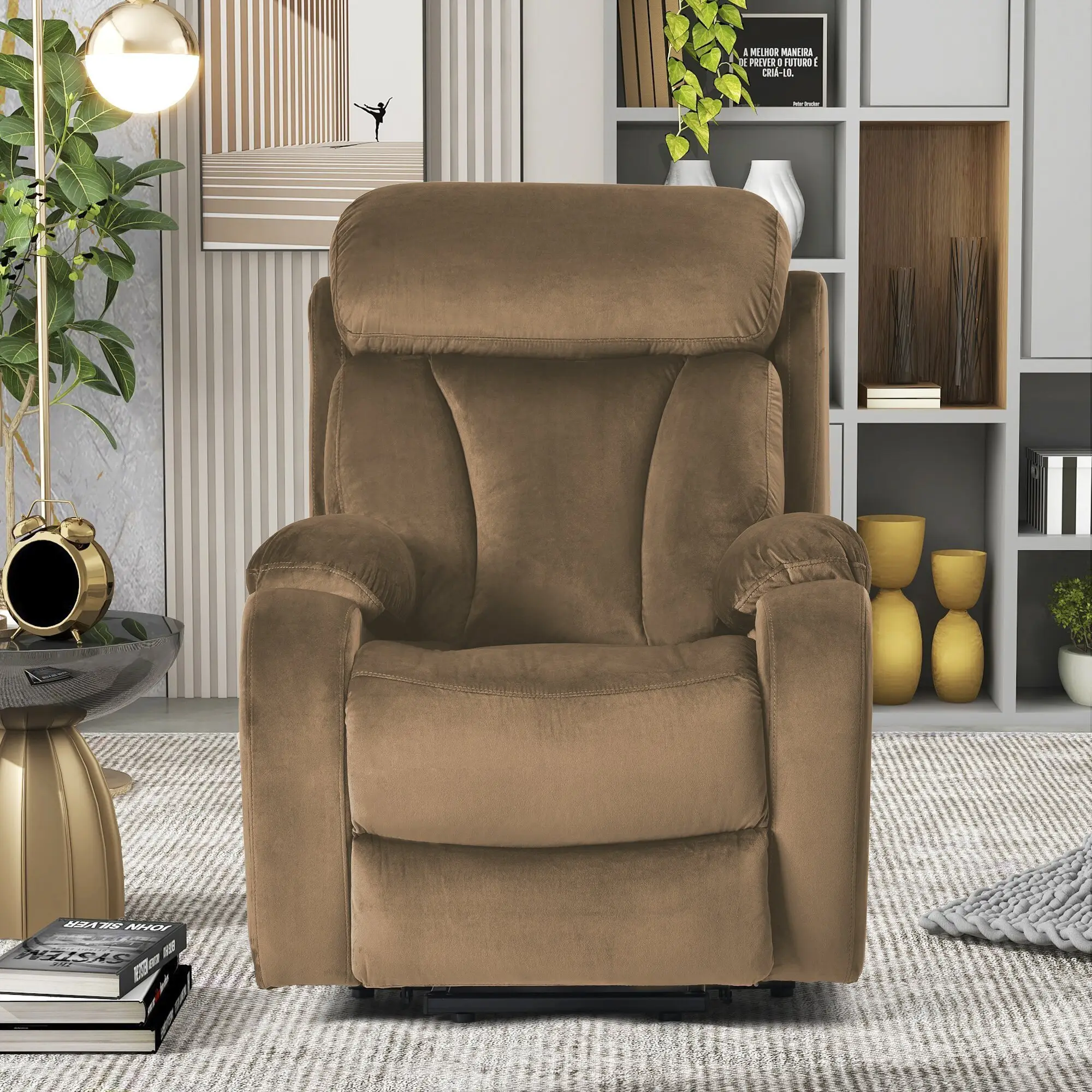 Sofá de cuero para sala de estar Gersto Furniture Marca 5