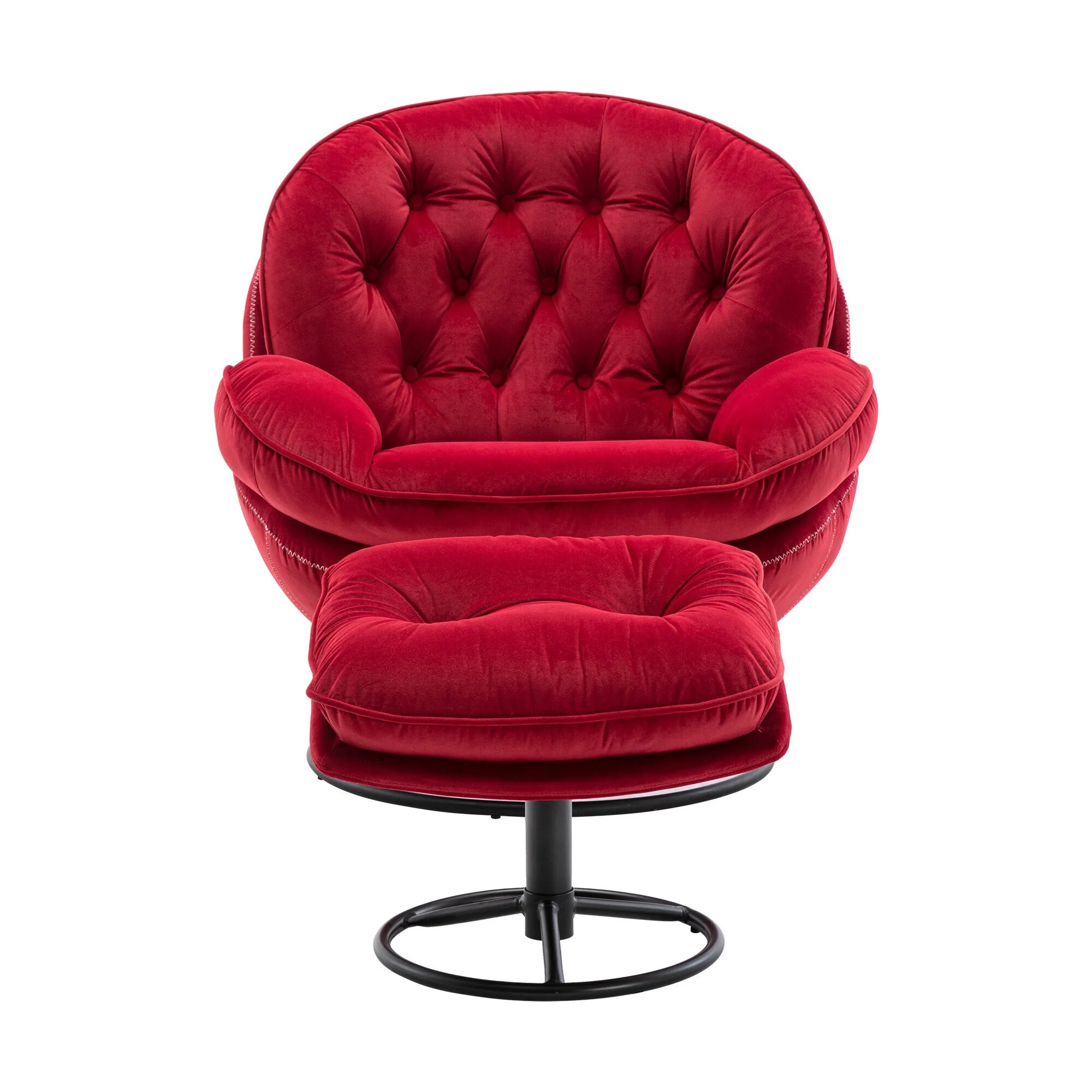 Accent chair TV Chair Living room Chair with Ottoman 1