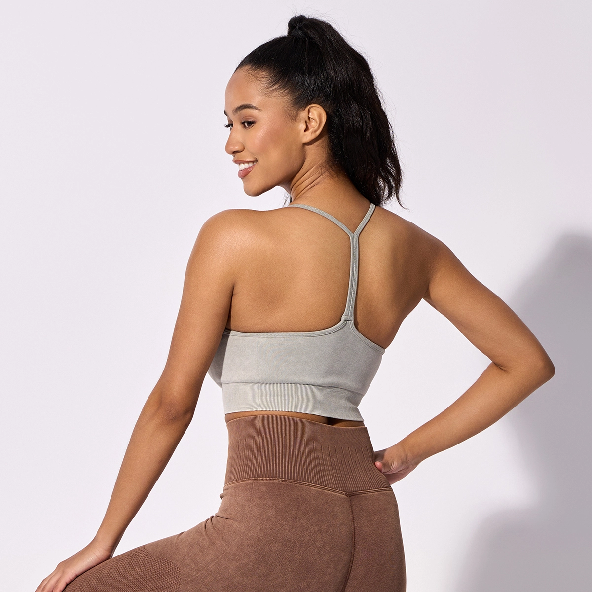 Durable Seamless Leggings Brown Price List 3