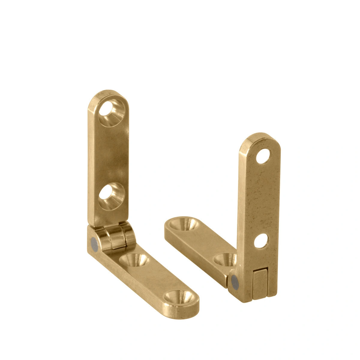 High Quality Customized Heavy Duty Brass Square Knuckled Full Mortise Side Rail Hinge 1
