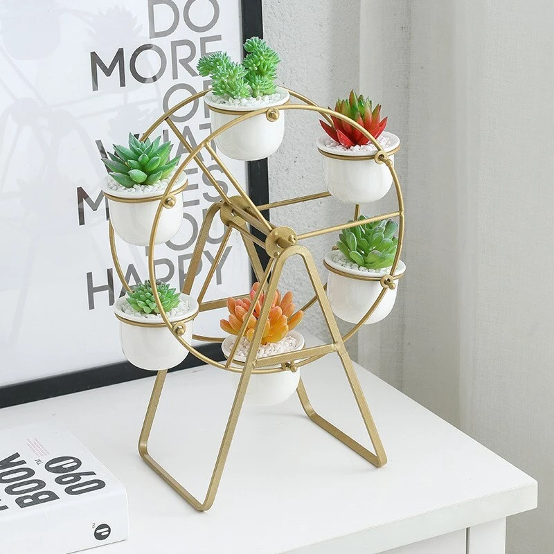 Suporte para vasos de flores de metal resistente: exiba suas plantas com estilo! 1