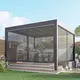 8x10 Aluminum Pergola for Building Modern design 4