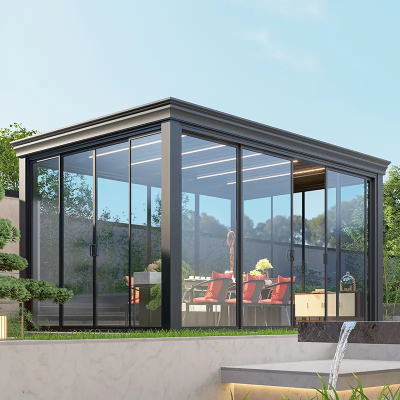 8x10 Aluminum Pergola for Building Modern design 3