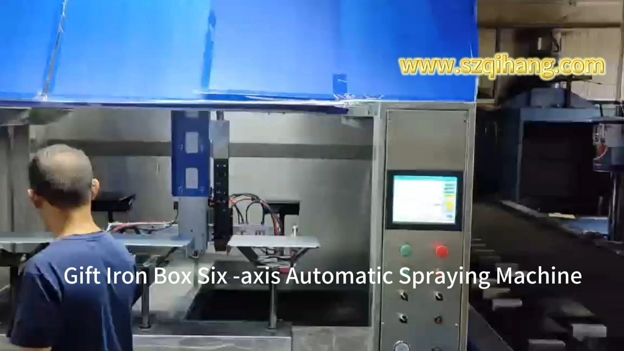 Metal Gift Box Automatic Coating Spray  Machine 1