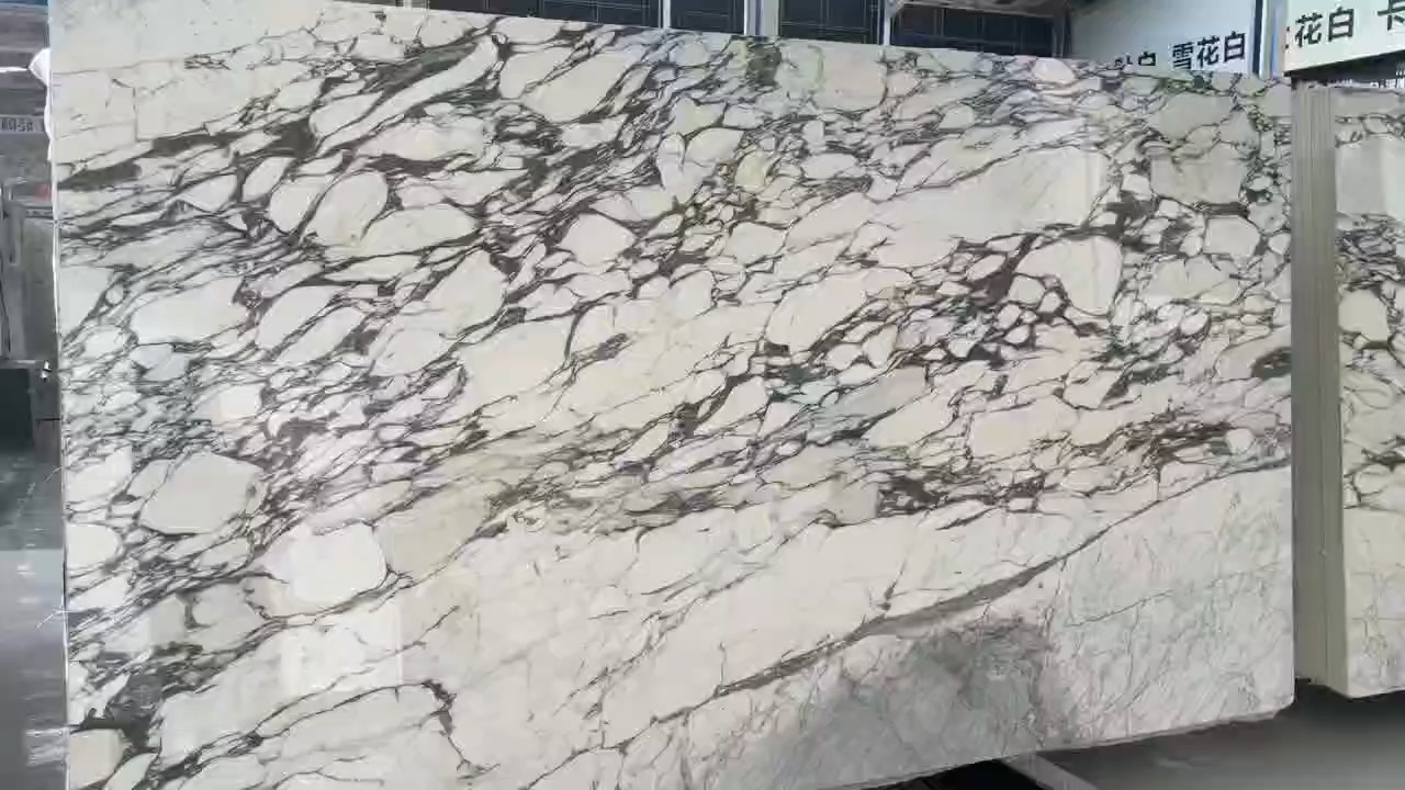 Weiße Marmorplatte aus Arabescato corchia 1