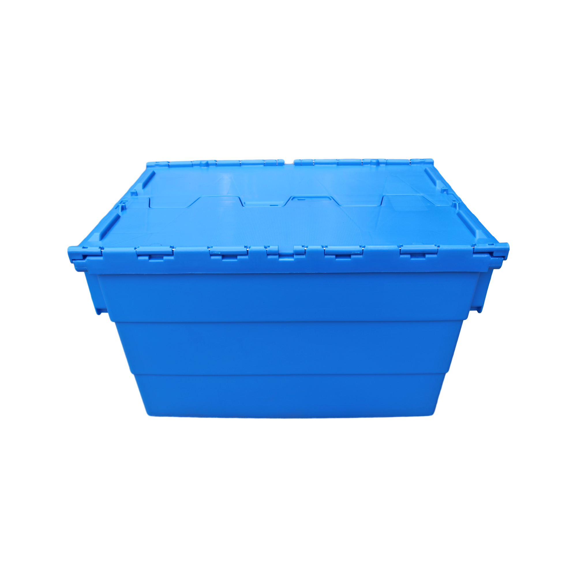 6436 Plastik Kès Difisil Depo Bin ak kouvèti pou Dlo Feature Nestable Plastik Solid Box Kès Transpò Depo 2
