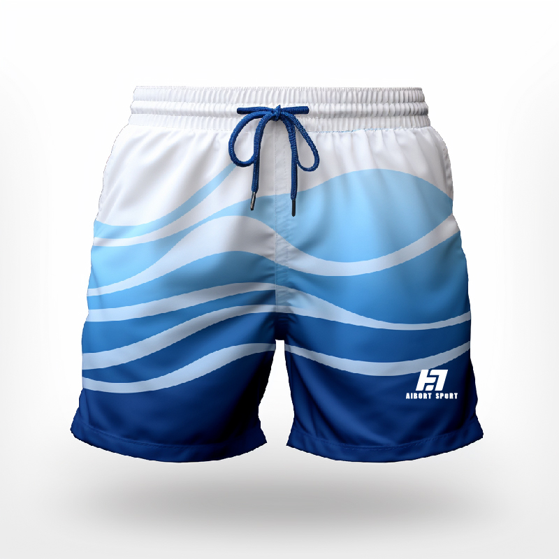 Aibort Engros Hurtigtørrende sublimering til mænds boardshorts Specialtrykte mænd svømmeshorts Badetøj Beachwear Let Casual 1