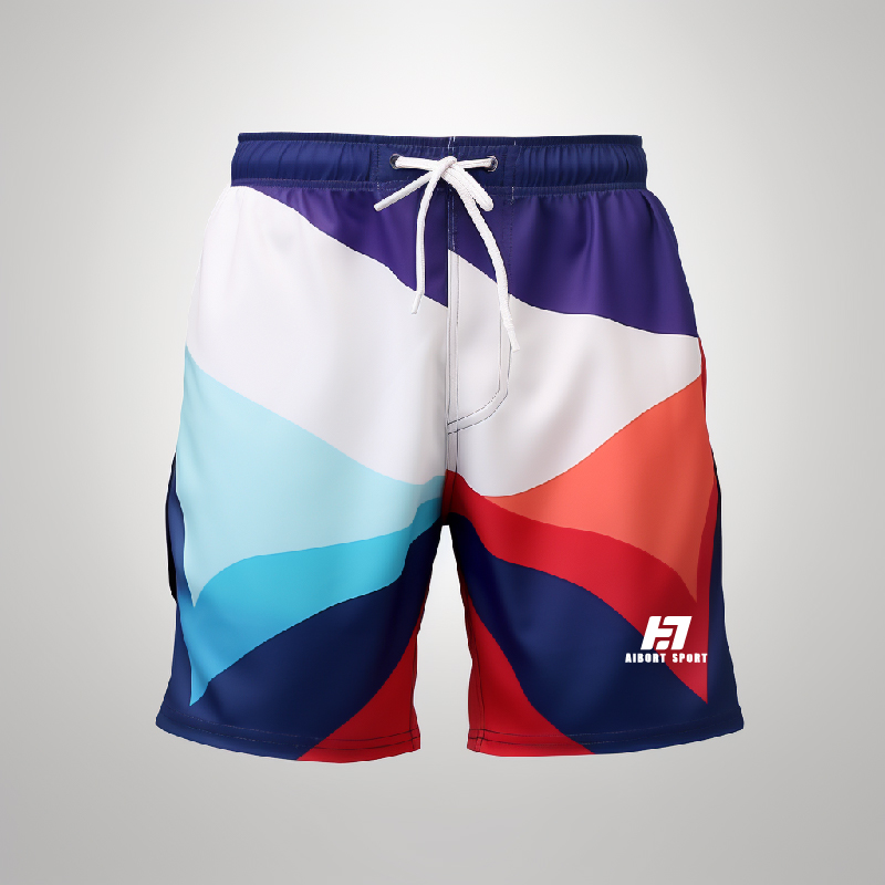 Aibort Engros Hurtigtørrende sublimering til mænds boardshorts Specialtrykte mænd svømmeshorts Badetøj Beachwear Let Casual 7