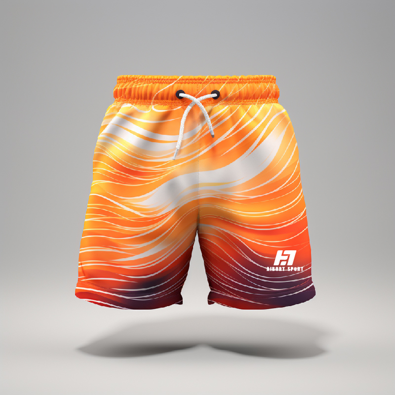 Aibort Engros Hurtigtørrende sublimering til mænds boardshorts Specialtrykte mænd svømmeshorts Badetøj Beachwear Let Casual 4